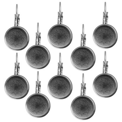  10pcs Orecchini fai da te Base Gancio per orecchio Gancio in acciaio inox - Immagine 1 di 4