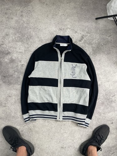 SAINT LAURENT (YSL) Yves Saint Laurent grande logo zip uomo