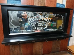 Jack Daniels Old No. 7 Pub Mirror - Coat Rack - Hook - Game Room - Tennessee - Picture 1 of 24