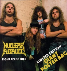 Nuclear Assault Fight To Be Free 12" vinyl UK Under One Flag 1988 limited - Picture 1 of 3