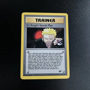 Pokémon Lt. Surge's Secret Plan 107/132 Gym Challenge Trainer Rare - Picture 1 of 2