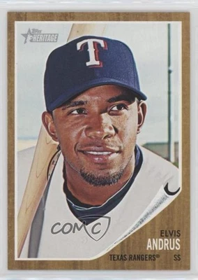 2011 Topps Heritage Elvis Andrus #449 - Image 1 of 2