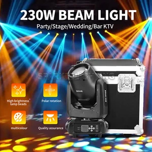 NEW VERSION 230W 7R Sharpy Beam Moving Head Spot Light Flight Case Disco Bar DMX - Picture 1 of 10