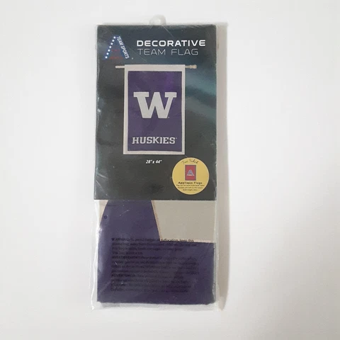 University of Washington Huskies House 28"x44" Flag Banner NCAA UW 2 Sided New Cover