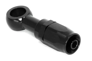 NBR Fitting-Ringstück M14 (14,3mm) Dash 6 /-6 AN /JIC 6 Ringöse Schwarz eloxiert - Picture 1 of 5