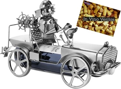 BRUBAKER Portabottiglie Porta Vino Porta Bottiglie Regalo Vigile del Fuoco - Immagine 1 di 4