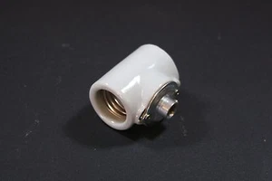 Duplex Body Glazed Porcelain Medium Base Light Socket - Picture 1 of 3