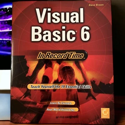 Visual Basic 6 In Record Time by Steve Brown, Paperback 1998 Sybex Publishing - Image 1 of 4