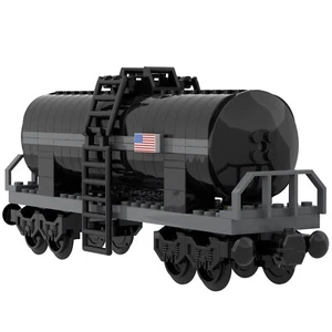 LEGO Black Tanker Train Car Kit- MOC with 100% original genuine NEW LEGO PIECES. - Picture 1 of 1