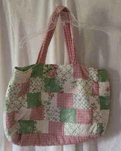 JCPenney Home Collection Quilted Beach Bag Yarn Bag 13.75"x19.5"x5.75" Cute - Picture 1 of 8