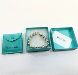 Tiffany & Co. 10mm Hardwear Ball Bead 7.5" Bracelet in Sterling Silver W/box - Picture 1 of 5