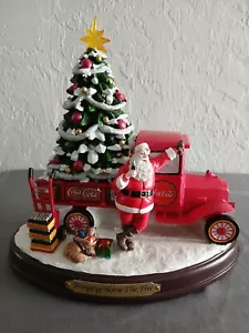 Bradford Exchange CocaCola Bringing Home The Tree Christmas Musical Collectible - Picture 1 of 6