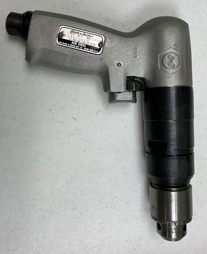 BLACK&DECKER-COOPER-MASTER POWER Air Drill B&D 1464-3/8” Reversesble Industrial Grade(USA)