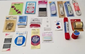 Lote de 19 artículos artesanales vintage con nociones de costura - Imagen 1 de 5