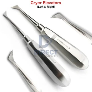 Dental Cryer Elevator Set of 2 Surgical Tooth Extraction Instruments Left/Right - Picture 1 of 3