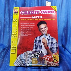 Remedia Publications Credit Card Math: Life Skills Math Series Brand New! - Picture 1 of 1