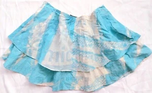 CUSTO BARCELONA 100% COTTON TWO TIERS MINI SKIRT SZ 36 MADE IN SPAIN - Picture 1 of 2