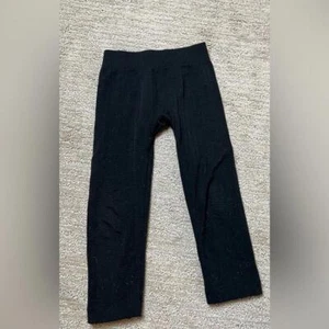 Little Girls Faded Glory Black Cotton Knit Pants size 4-6x - Picture 1 of 3