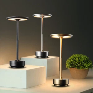 Modern Cordless LED Table Lamp Touch Dimmable USB Rechargeable Bar Night Light - Picture 1 of 25