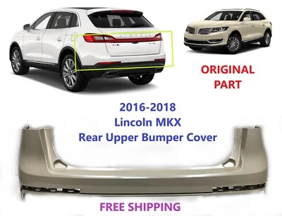 Cubierta superior del parachoques trasero Lincoln MKX 2016 2017 2018 (perla marfil) #5 Foto 1 de 4