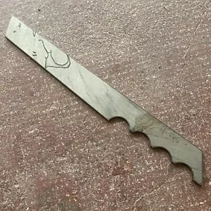 8.25" Youth Tanto Billet in 8670 Tool Steel Knife Making Kit HIGH CARBON Blade - Picture 1 of 3