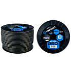 8 AWG 250ft Power Cable Black CCA