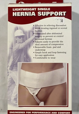 Hernia Support OTC Relieves Discomfort Adjustable New Size L - Image 1 of 4