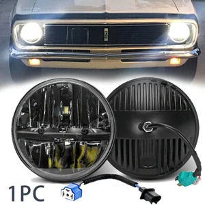 DOT 7" inch Round LED Headlight Hi/Lo Sealed Beam For Chevy K10 Camaro G20 Nova - Picture 1 of 12