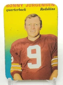 1970 Topps Super Glossy SONNY JURGENSEN Insert Card Washington Redskins 20 of 33 - Picture 1 of 4