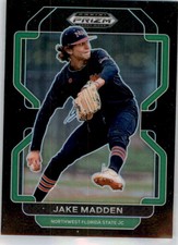 2022 Panini Prizm Draft Picks BLACK PRIZMS Baseball Cards Pick From List