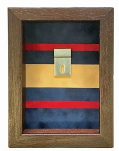 RGBW Medal Case For 2 Medals. Black Frame - Picture 1 of 5