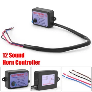 Controlador de 12 bocinas 12V-24V 3+ Unidad de control de sonido de altavoz de bocina profesional con volumen - Imagen 1 de 7