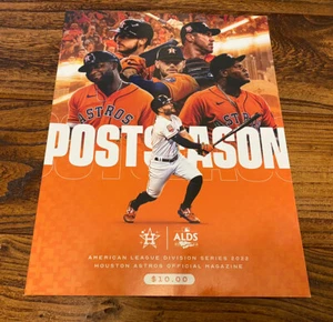 Houston Astros 2022 ALDS Postseason Playoff Program vs Mariners Verlander Altuve - Picture 1 of 3