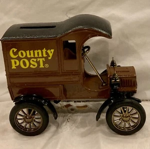 ERTL county post replica 1905 ford's first delivery car bank wih key - Picture 1 of 5