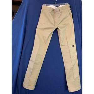 Dickies Skinny Straight Fit Size Girls 16 Double Knee Khaki - Picture 1 of 6