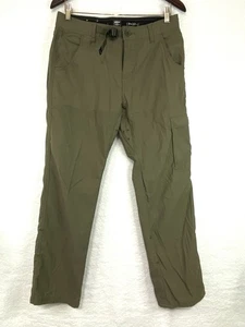Pantalones Prana Para Hombre 30x30 Verde Elástico Zion Senderismo Exterior Carga Cinturón - Imagen 1 de 12