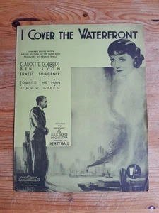 I Cover The Waterfront featured by the BBC Dance Orchestra - vintage sheet music - Picture 1 of 3