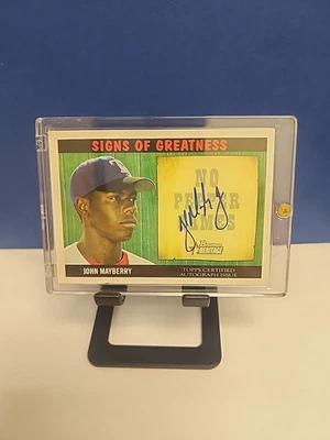 2005 Bowman Heritage John Mayberry Signs of Greatness AU Auto Card #SG-JM - Image 1 of 2