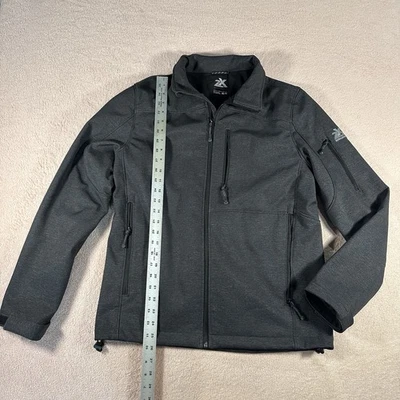 Zeroxposur Mens Softshell Jacket Medium Gray Full Zip Lightweight Outdoor - Image 1 of 4