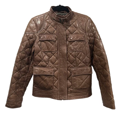 Chaqueta de moto para mujer EDDIE BAUER acolchada de piel de cordero 70 % plumón de ganso talla M Foto 1 de 4