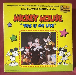Mickey Mouse This Is My Life LP Disneyland ST-3805 1971 Buch & Schallplatten Set - Bild 1 von 19