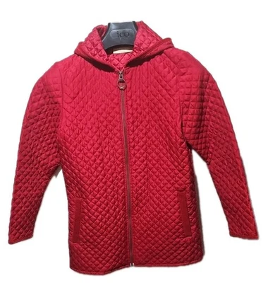 Chaqueta informal Kate Hill para mujer talla Petite S Res acolchada cremallera completa bolsillos con capucha Foto 1 de 4