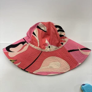 EMILIO PUCCI Bucket Hat Pink Multicolor Cotton 22 in Brim 4.5 in Italy - Picture 1 of 5