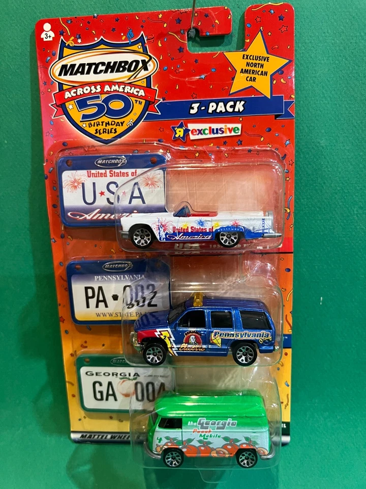 Matchbox Across America 50th Birthday Toys R Us Volkswagen Bus 1/64 Diecast BX48 - Image 1 of 1
