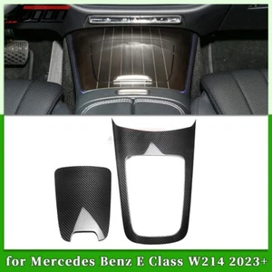 Dry Carbon Fiber Center Console Cover Trim For Mercedes Benz W214 E300 E350 2024 - Picture 1 of 14