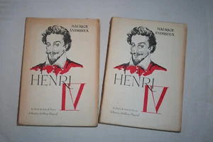 Maurice Andrieux Henri IV Volume I & II - Libraire Artheme Fayard - French - Picture 1 of 7