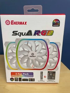 New! Enermax Static Pressure 120mm Fan for CPU Cooler - 3 Pack (White) - Bild 1 von 5