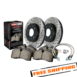 StopTech 978.44061R Sport Drilled & Slotted Rear Brake Kit for 13-16 Subaru BRZ