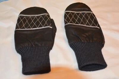 Leder Fausthandschuh Gr. 10 schwarz NEU - Bild 1 von 3