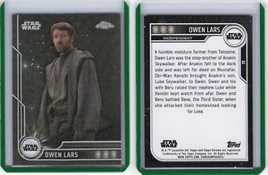 2023 Topps Chrome Star Wars Black Wave #11 Joel Edgerton as Owen Lars